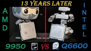 Retro CPU Showdown - Intel Q6600 vs AMD X4 9950 - 11 Years Later