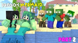 Monster School || CUTE ZOMBIE MERMAID +NEW MERMAID (LOVE STORY) *PART 3* || Minecraft Animation