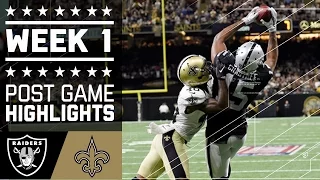 Raiders vs. Saints | NFL Week 1 Game Highlights