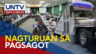 Ilang DOTr officials, nagturuan sa pagsagot sa tanong ng Kamara ukol sa PUV modernization program