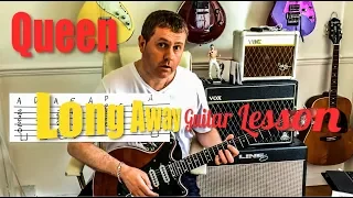 Queen - Long Away - Guitar Tutorial (Guitar Tab)