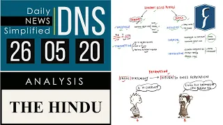 THE HINDU Analysis, 26 May 2020 (Daily News Analysis for UPSC) – DNS