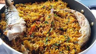 Palm Oil Native Jollof Rice | Concoction Jollof | Local Nigerian Jollof Rice Recipe