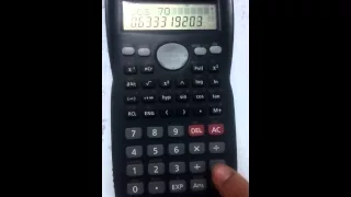 Como alterar para graus na calculadora cassio