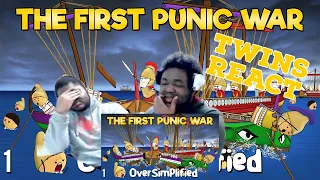 (Twins React) to The Punic War - OverSimplified (Part 1) REACTION