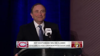 Senators to host Canadiens for 2017 Scotiabank NHL 100 Centennial Classic