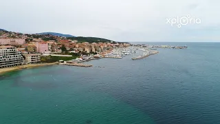 Propriano Marina, Corsica, France 2018.03 aerial video