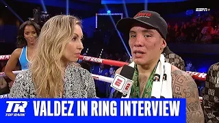 Oscar Valdez Calls Out Miguel Berchelt for World Title Fight | Post Fight Interview