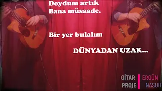 Dünyadan Uzak (Karaoke) - Gitar Karaoke