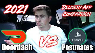 2021 Doordash Vs Postmates - Which Delivery Service App is a Better Business to Make Money Driving