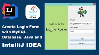 Create Login Form with Java and MySQL Using IntelliJ IDEA