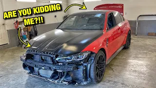 Rebuilding A WRECKED 2021 BMW G80 M3! PARTS ARE FINALLY IN!