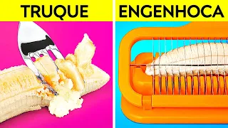 ENGENHOCAS VS TRUQUES NA COZINHA || Dicas de Cozinha e Aparelhos Legais! Por 123 GO! TRENDS