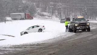 Winter Storm Travel Chaos On The Road In Knoxville, TN