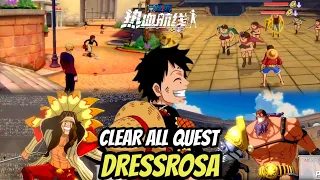 HOW TO COMPLETE 100% NEW STORY (DRESSROSA) - One Piece Fighting Path || OPFP