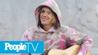 Justin Bieber Serenades Hailey Baldwin Outside Buckingham Palace With One Of His Songs | PeopleTV