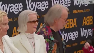 All four Abba members arriving for Abba Voyage on the red carpet