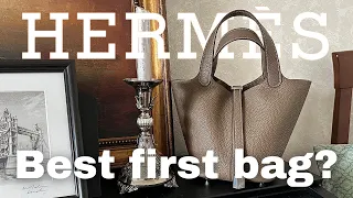 Hermes PICOTIN 18 Handbag And Silk Scarf | Review and tips on wear