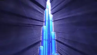 Дубай  Новый 2018 год  Башня Бурдж Халифа