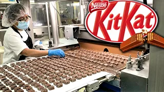 Process of Making KitKat in Factory | Production line Tour