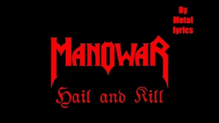 ManOWar - Hail and kill Lyrics