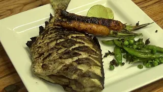 How to Grill Whole Fish Perfectly - Clean and Cook Pompano with Fresh Veg on the Weber Kettle Grill