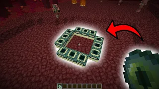 What happens if you build an End Portal in the Nether in Minecraft ( 1.18 + )