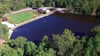 Aerial Views of a Fall Day at Wilcox Lake & Lee Park - Petersburg, Va.