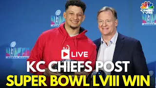 Andy Reid and MVP Patrick Mahomes LIVE | Chiefs Win 2024 Super Bowl Over 49ers | NFL 2024 | IN18L