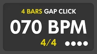 70 BPM - Gap Click - 4 Bars (4/4)