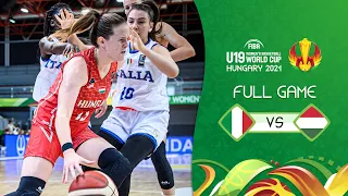 Italy v Hungary | Full Game - FIBA U19 Women's Basketball World Cup 2021