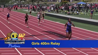 2023 TF - CIF-SS Prelims (D2) - 4x100 (Girls, all 4 heats)