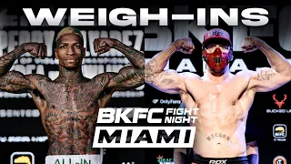 BKFC FIGHT NIGHT MIAMI: Davis vs. Wilson Weigh-Ins | LIVE!