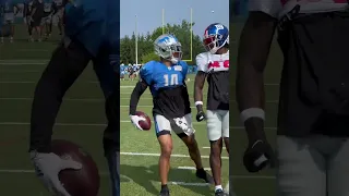Amon-Ra St. Brown turns UP during 1on1s | Detroit Lions #shorts