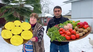 COOKING FRUIT BUNS | GRANNY IS COOKING DELICIOUS RECIPE WITH A FEW INGREDIENTS | PARADISE VILLAGE