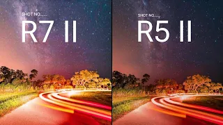 Canon Eos R7 Mark II vs Canon Eos R5 Mark II Camera test Comparison