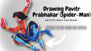 How To Draw Pavitr Prabhakar from Spider-Man | Across the Spider-Verse