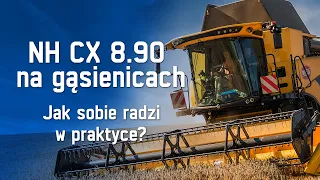 New Holland CX8.90 na gąsienicach. Jak sobie radzi w terenie?