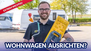 Das richtige Aufstellen & Ausrichten vom Wohnwagen? | Werkstatt & Service  - Camperland Bong