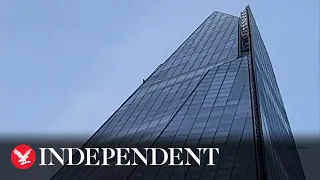 The Shard: Barefoot daredevil climbs London’s 1,016ft skyscraper