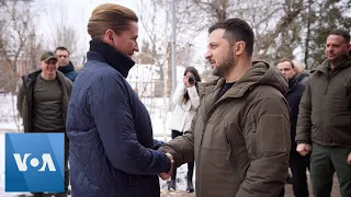 Zelenskyy Meets with Danish PM in Mykolaiv | VOANews