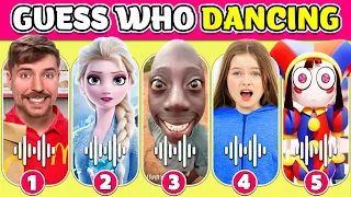 🔊Guess Who's DANCING🕺🎵 Guess The Meme | Lay Lay,Tenge,Salish Matter,MrBeast,Elsa,Panda 4,Smurf Cat