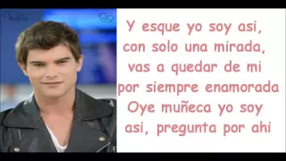 Violetta 2   Violetta  Diego   Yo Soy Asi   Letra  Testo