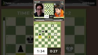 Caruana -Nakamura Final Moments. II Rapid-Chess-Championship-Wk-3 K.O Semis. #Shorts