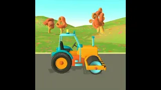 ROAD ROLLER! - Cartoon Cars Road Repairs - Cartoons for Children - Videos for Kids