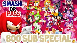 Knuckles does smash or pass (800 sub special)