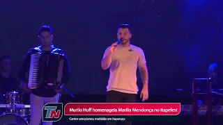 Murilo Huff faz homenagem a Marília Mendonça