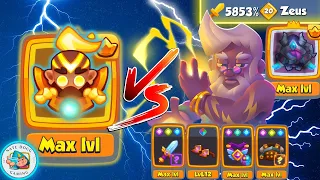 Max Zeus w/ DH vs Max Monk Mermaid Lvl 11?? | Rush Royale