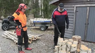 Juha Mieto metsätöissä - energiaa metsästä