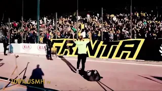 يا ربي انا عييت الجماهير مع الاعبين لحضة تقشعر لها الابدان usmh 2019 GRINTA CURVA